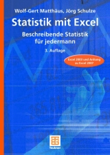 Statistik mit Excel - Wolf-Gert Matthäus, Jörg Schulze