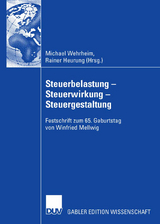 Steuerbelastung - Steuerwirkung - Steuergestaltung - 