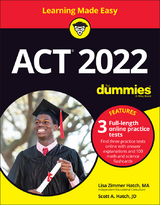 ACT 2022 For Dummies with Online Practice -  Lisa Zimmer Hatch,  Scott A. Hatch