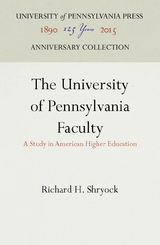 University of Pennsylvania Faculty -  Richard H. Shryock