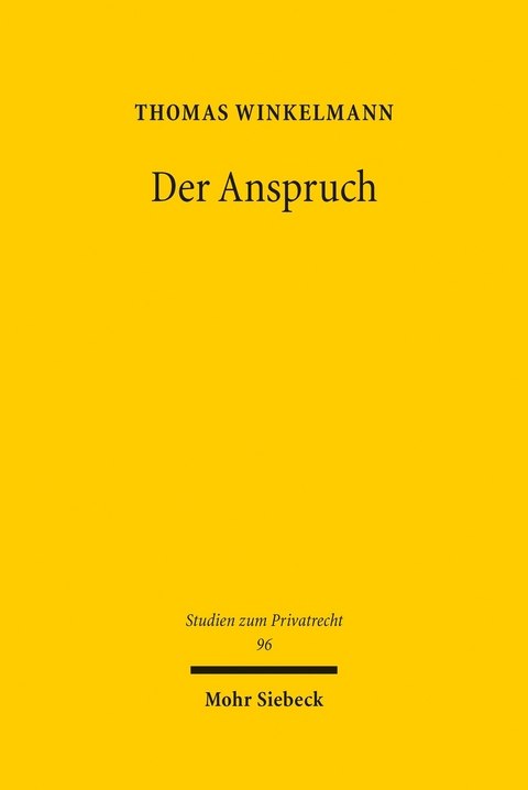 Der Anspruch -  Thomas Winkelmann