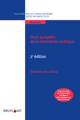 Droit européen de la commande publique -  Stephane de La Rosa