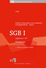 Berliner Kommentar
zum Sozialrecht
Sozialgesetzbuch – Band I 
SGB I
Allgemeiner Teil - Lilge, Werner