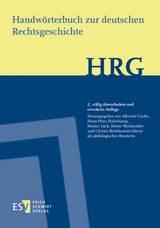 Handwörterbuch zur deutschen Rechtsgeschichte (HRG) – Lieferungsbezug - Cordes, Albrecht; Haferkamp, Hans-Peter; Kannowski, Bernd; Lück, Heiner; Wall, Heinrich de; Werkmüller, Dieter