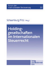 Holdinggesellschaften im Internationalen Steuerrecht - 