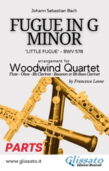 Woodwind Quartet "Fugue in G Minor" score & parts - Johann Sebastian Bach