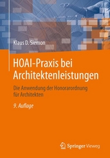 HOAI-Praxis bei Architektenleistungen - Klaus D. Siemon