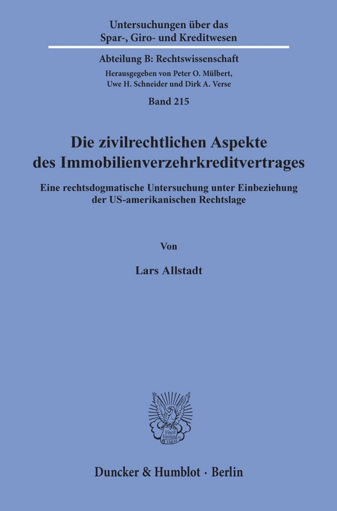 Die zivilrechtlichen Aspekte des Immobilienverzehrkreditvertrages. -  Lars Allstadt