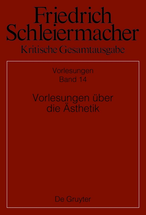 Vorlesungen über die Ästhetik - 