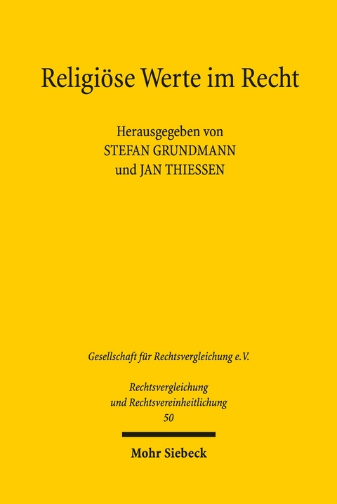 Religiöse Werte im Recht - 