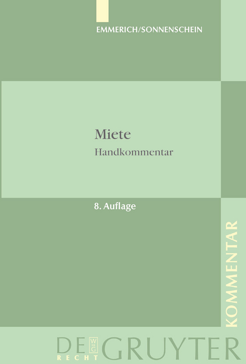 Miete - Jürgen Sonnenschein