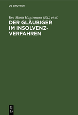 Der Gläubiger im Insolvenzverfahren - 