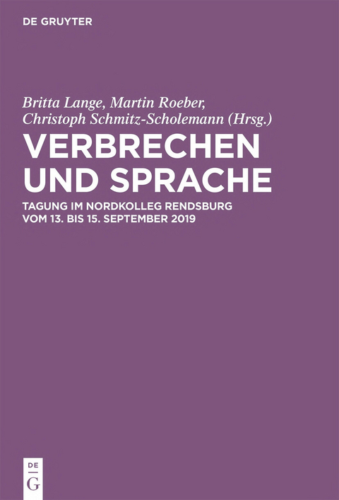 Verbrechen und Sprache - 