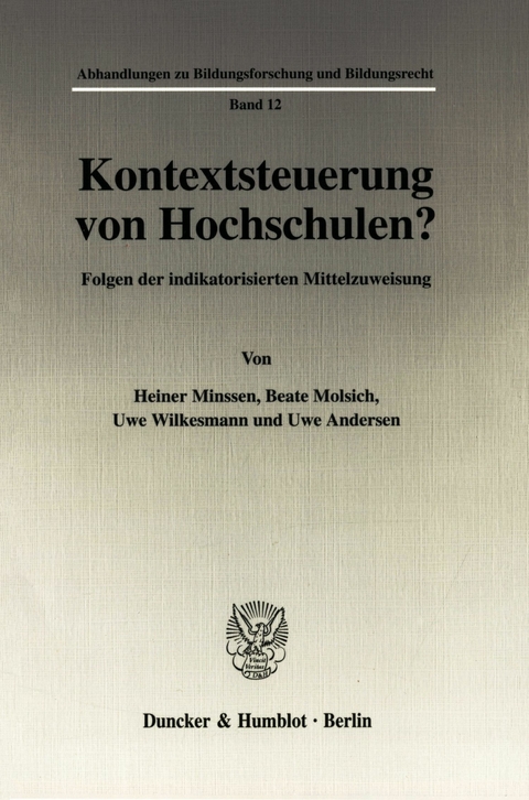 Kontextsteuerung von Hochschulen? -  Uwe Andersen