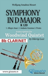 (Bb Clarinet) Symphony K 120 - Woodwind Quintet - Oderigi Lusi, Mozart Wolfgang Amadeus