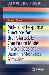 Molecular Response Functions for the Polarizable Continuum Model - Roberto Cammi