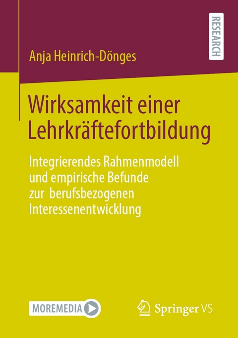 Wirksamkeit einer Lehrkräftefortbildung - Anja Heinrich-Dönges