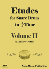 Etudes for snare Drum in 4/4-Time - Volume 2 - André Oettel