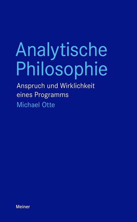 Analytische Philosophie -  Michael Otte