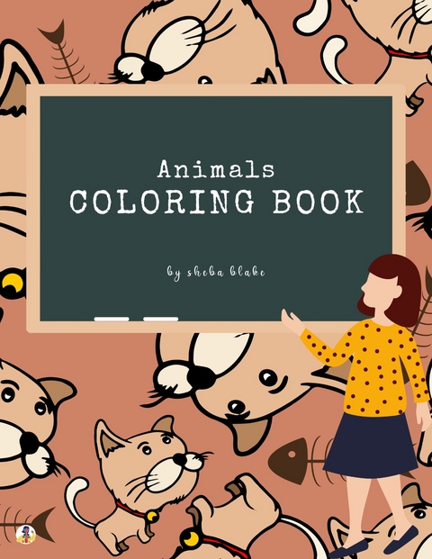 Animals Coloring Book for Kids Ages 3+ (Printable Version) - Sheba Blake