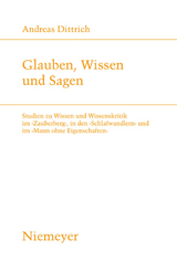 Glauben, Wissen und Sagen - Andreas Dittrich