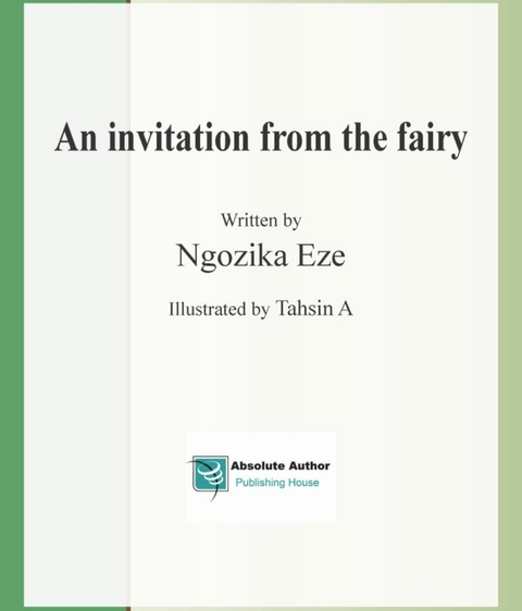 invitation from the fairy -  Ngozika Eze