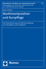 Marktmanipulation und Kurspflege - Katrin Flothen