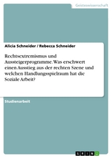 Rechtsextremismus und Aussteigerprogramme. Was erschwert einen Ausstieg aus der rechten Szene und welchen Handlungsspielraum hat die Soziale Arbeit? - Alicia Schneider, Rebecca Schneider