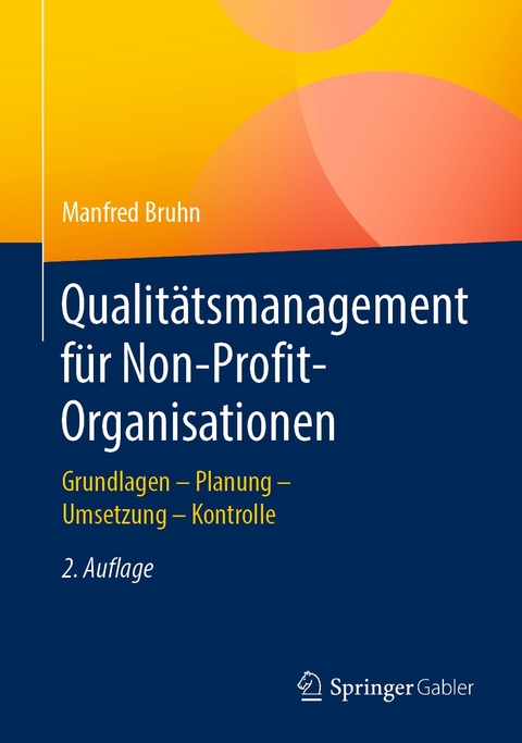 Qualitätsmanagement für Non-Profit-Organisationen - Manfred Bruhn