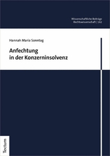 Anfechtung in der Konzerninsolvenz - Hannah Maria Sonntag