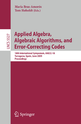 Applied Algebra, Algebraic Algorithms and Error-Correcting Codes - 