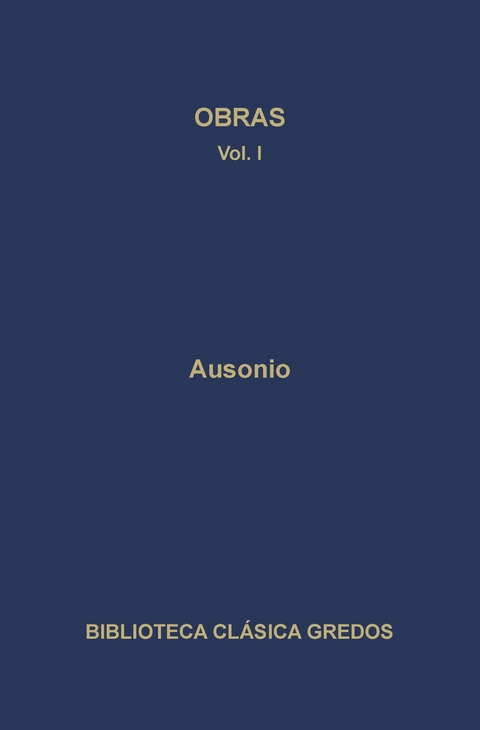Obras I - Décimo Magno Ausonio