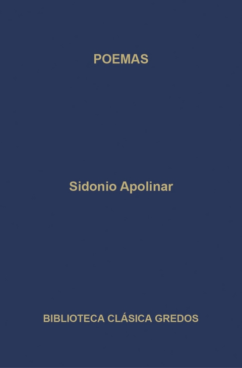 Poemas - Sidonio Apolinar