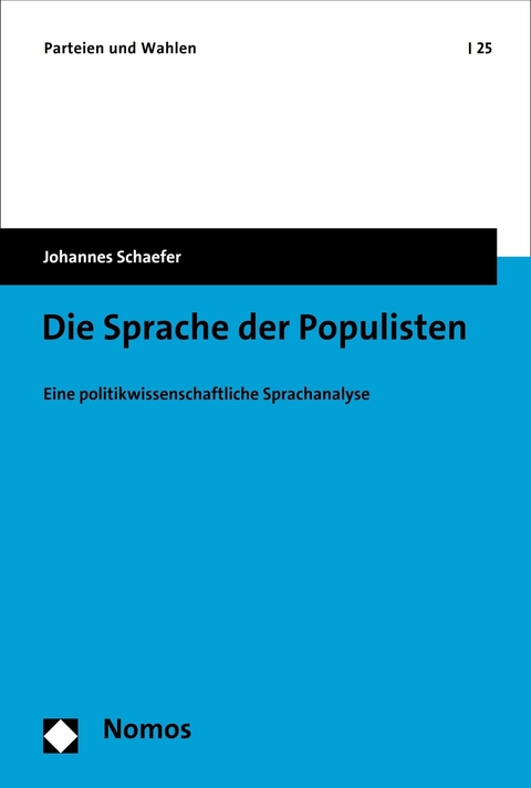 Die Sprache der Populisten - Johannes Schaefer