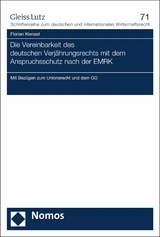 Die Vereinbarkeit des deutschen Verjährungsrechts mit dem Anspruchsschutz nach der EMRK - Florian Kienast