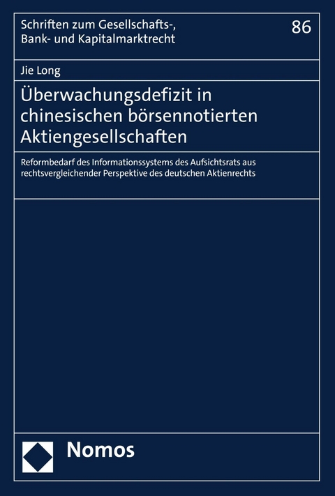 Überwachungsdefizit in chinesischen börsennotierten Aktiengesellschaften - Jie Long