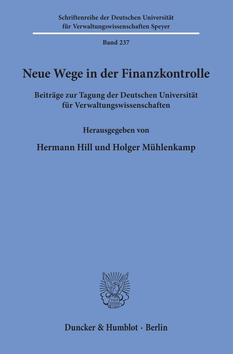 Neue Wege in der Finanzkontrolle. - 