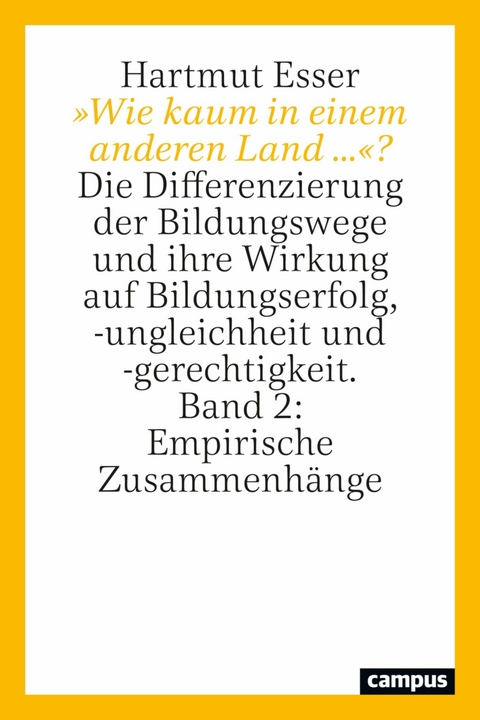 »Wie kaum in einem anderen Land ...«? -  Hartmut Esser