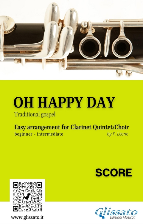 Oh Happy Day - Clarinet Quintet/Choir (score) - Gospel traditional