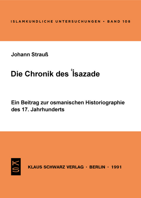 Die Chronik des 'Isazade -  Johann Strauß