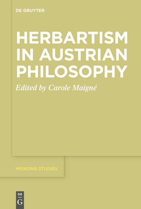 Herbartism in Austrian Philosophy - 