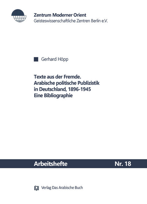 Texte aus der Fremde -  Gerhard Höpp