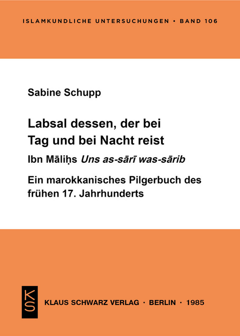 Labsal dessen, der bei Tag und bei Nacht reist -  Sabine Schupp