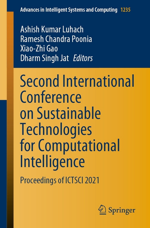 Second International Conference on Sustainable Technologies for Computational Intelligence - 