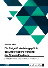 Die Entgeltfortzahlungspflicht des Arbeitgebers während der Corona-Pandemie. § 616 BGB im Hinblick auf Quarantäne und Kinderbetreuung - Richard Mahr