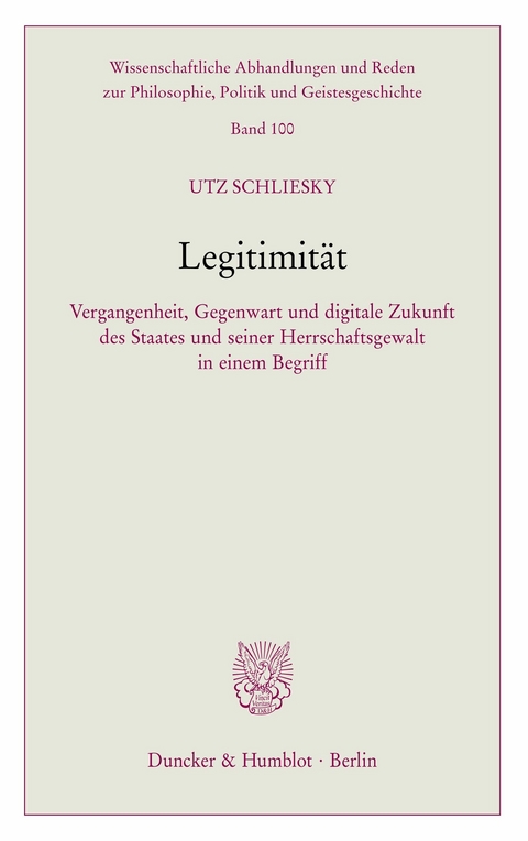 Legitimität. -  Utz Schliesky