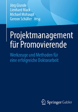 Projektmanagement für Promovierende - 