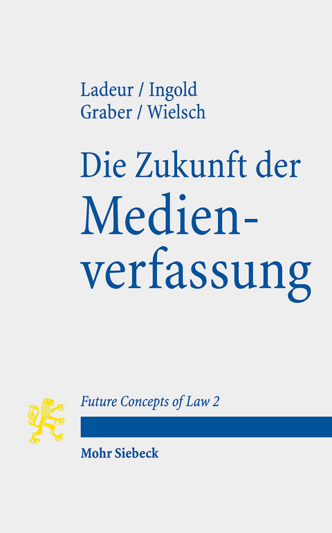 Die Zukunft der Medienverfassung -  Karl-Heinz Ladeur,  Albert Ingold,  Christoph Beat Graber,  Dan Wielsch