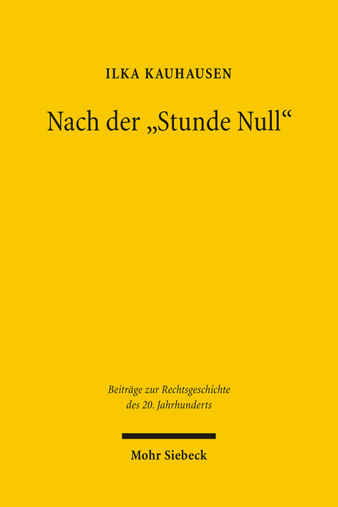 Nach der 'Stunde Null' -  Ilka Kauhausen