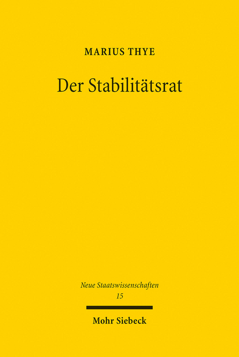 Der Stabilitätsrat -  Marius Thye